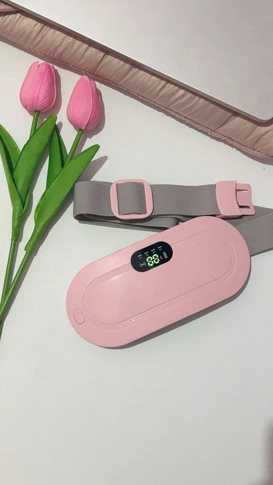 🌸 Smart Rechargeable Heating Belt – Portable Waist & Menstrual Pain Relief Pad