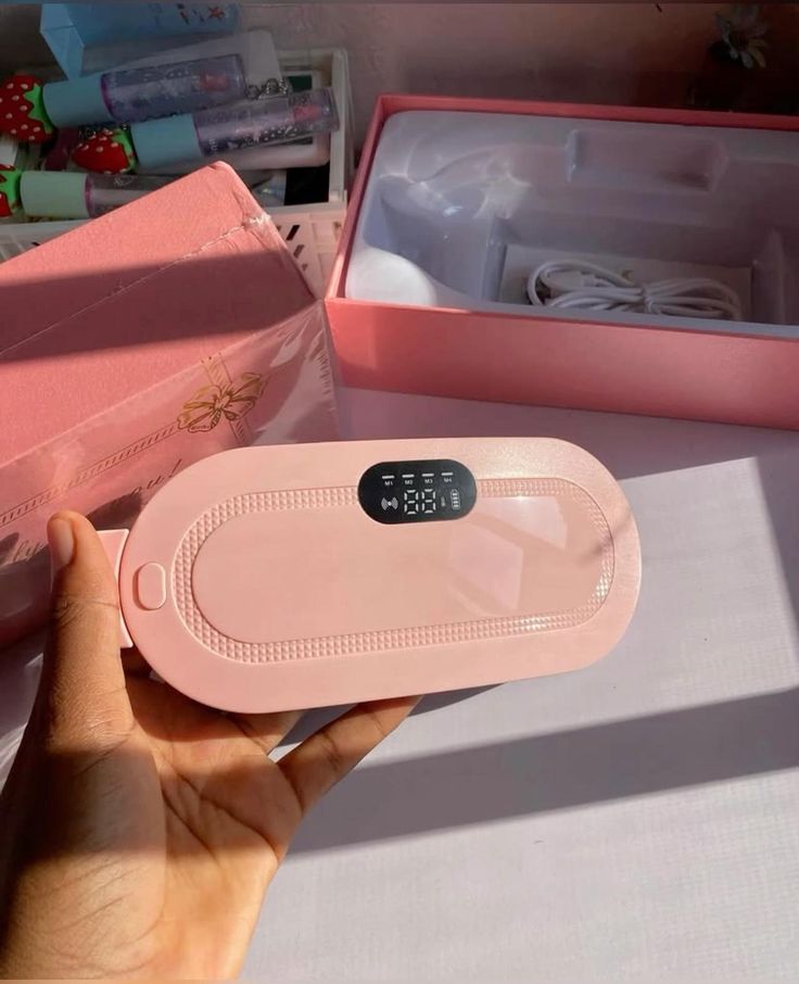 🌸 Smart Rechargeable Heating Belt – Portable Waist & Menstrual Pain Relief Pad